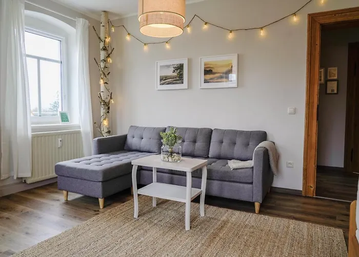 Апартаменты Urlaubsfreude Biedermann Haus Gluecksstein Sandstein Бад-Шандау